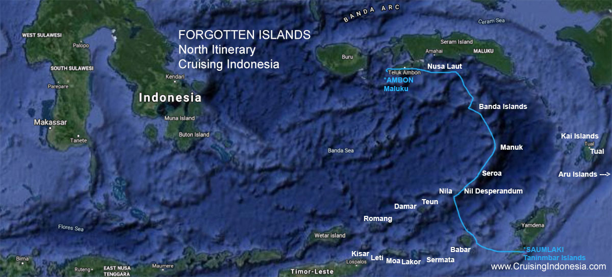 Forgotten Islands itinerary north