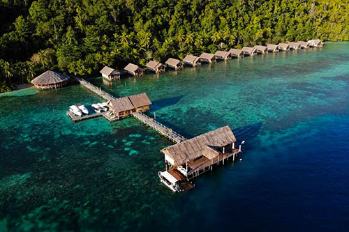 Papua Explorers dive resort in Raja Ampat Indonesia